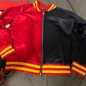 Harley Quinn Outfit. Includes jacket, shorts & long sleeved tee & wig.